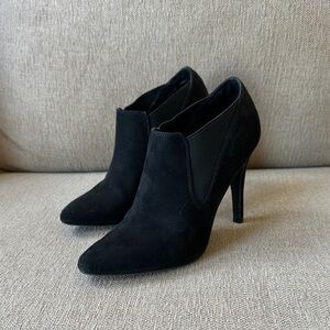 Madden Girl Sleek Black Ankle Booties